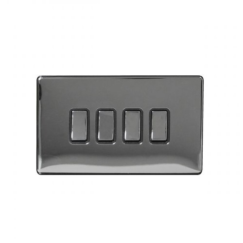 Black nickel screwless 10a - black,