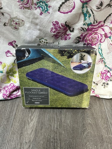 Tesco single flocked airbed - tesco,