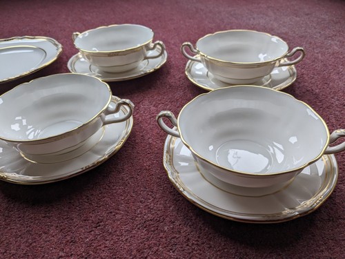 Spode sheffield soup bowls - spode, and