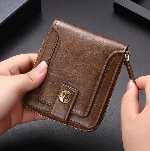Mens wallet genuine - wallet, leather