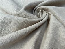 Stone Washed Linen Fabric Soft Material curtains dress - 140cm wide - Natural