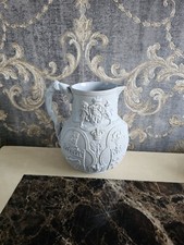 Victorian Blue-Grey Stoneware Albion Cobridge Jug William Brownfield 1863 Rare