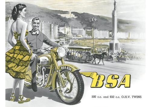 1953 bsa 500cc a10 650cc - bsa,