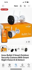 Imou Bullet 2 Smart Outdoor Security Camera With Smart Night Vision  