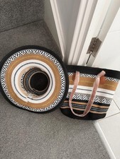 Straw Woven Hat and Bag Set