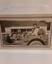 Original Photo Lady Dog Child