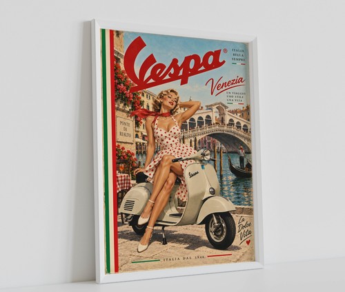 Vintage classic italian vespa - vintage,