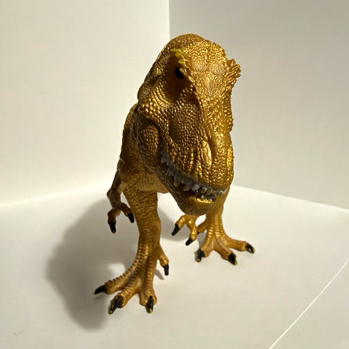 Gold rex dinosaur plastic - gold, t-rex