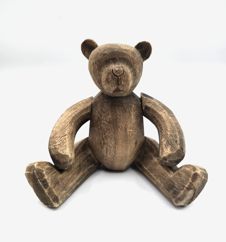 Vintage hand carved wooden - hand,