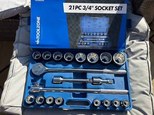Drive socket set - 3/4",
