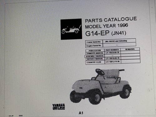 Yamaha golf car g14 - yamaha,