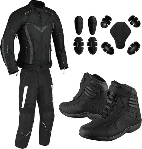 Men 3pc motorcycle suit - motorcycle,