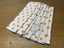 Polka Dot FABRIC BOTH SIDE Camper Van Curtains Orange VW T2,Blackout/Magnets