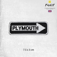 PLYMOUTH Arrow Patch Iron On