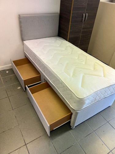 3ft standard single divan bed - single,