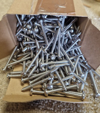 No.4 x 1 1/2  A2 STAINLESS STEEL POZI PAN HEAD SELF TAPPING SCREWS TAPPERS  X450