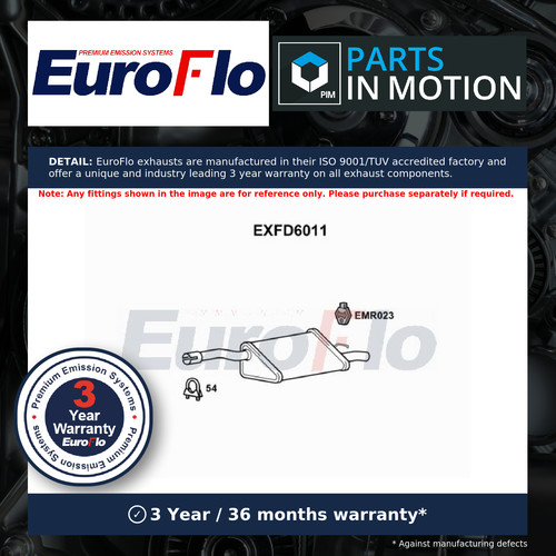 Exhaust back rear box - box, fits