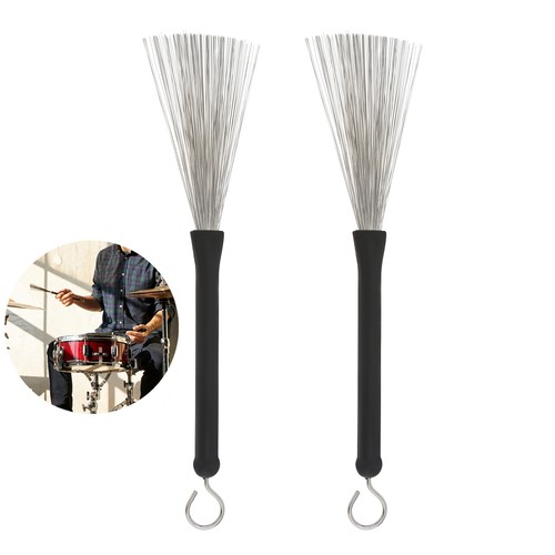 2pcs drum brushes - brushes, retractable