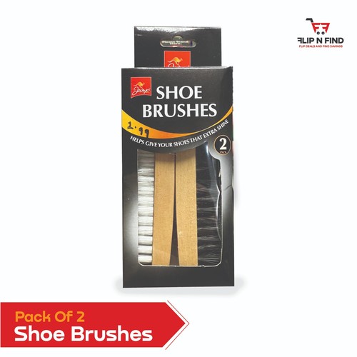 Pack wooden shoe brushes - wooden,
