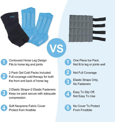 Horse ice pack cooling wraps - horse,