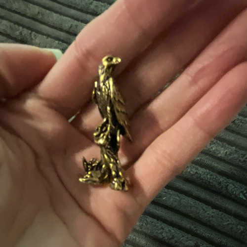 Small brass eagle bird - small,