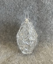 Vintage Crystal Cut Glass Pear