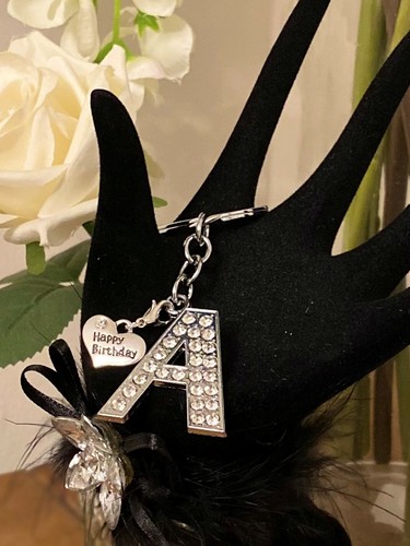 Keyring letter initial - keyring, •