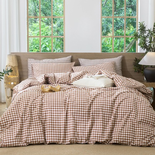 Moomee gingham duvet cover - moomee,