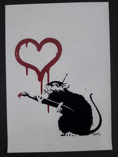 Banksy poster print art blek - print,