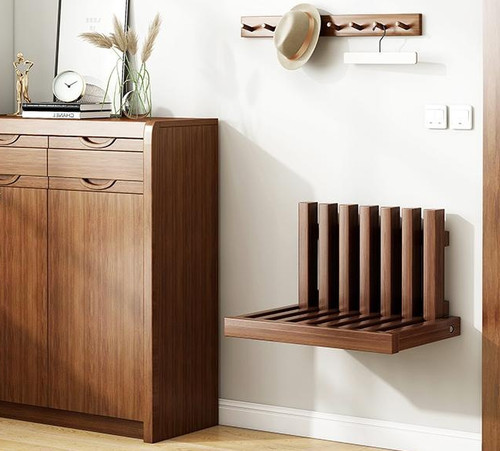 Wall mounted folding shoe - mounted,