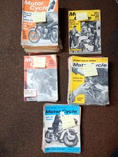 MOTOR CYCLE MAGAZINE  1963- 1967 . 75 in total. in used readable condition .