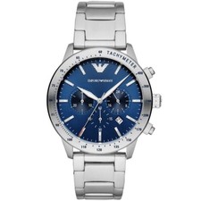Emporio Armani AR11306 Men's Chronograph WatchStainless Steel Luxury Design