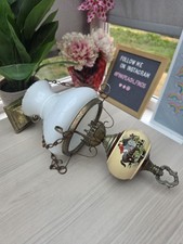 Vintage Porcelain & Brass