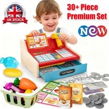 Wooden Toy Cash Register for
