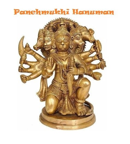 Panchmukhi hanuman brass - hanuman, 4