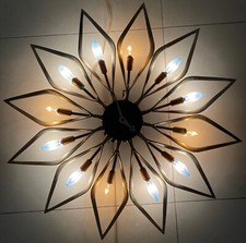 Vintage 50s Westwood Chadwick Starburst Sputnik Clock Mid Century Modern Atomic