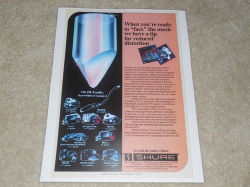 Shure cartridge 1981 - cartridge, 1981,