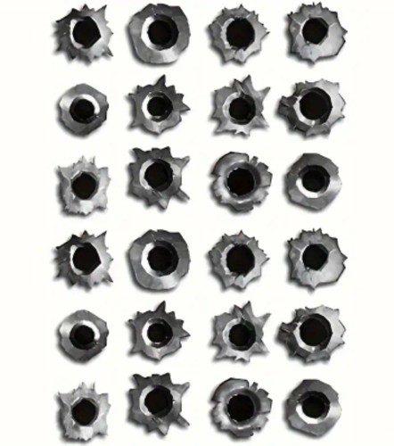24x bullet hole stickers - 24x,