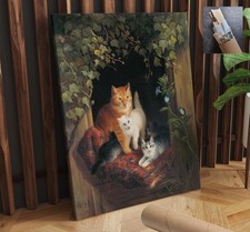 Cats Pets Kittens Henriette Ronner CANVAS WALL ART 22x30 in