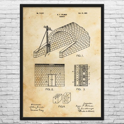 Subway tunnel patent - subway, art