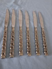 Vintage Oneida? X 6 Pieces of Cutlery Ornate- Unmarked- 23cm