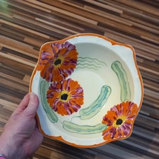 GRAYS POTTERY -  Free Styke Hand Painted - Fruit Bowl