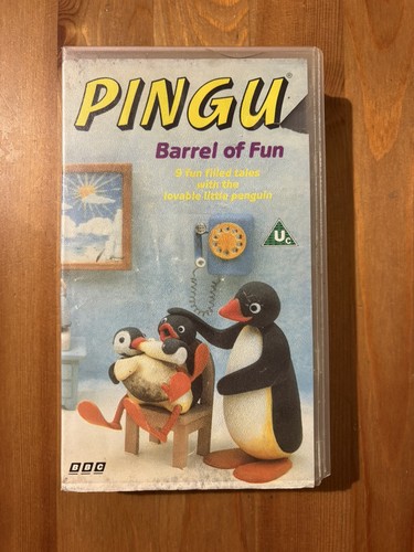 Pingu vhs barrel fun bbc - barrel, of