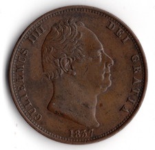 1837 George IIII HalfPenny