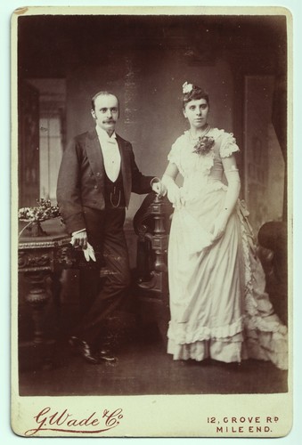 Cabinet card elegant - card:, couple