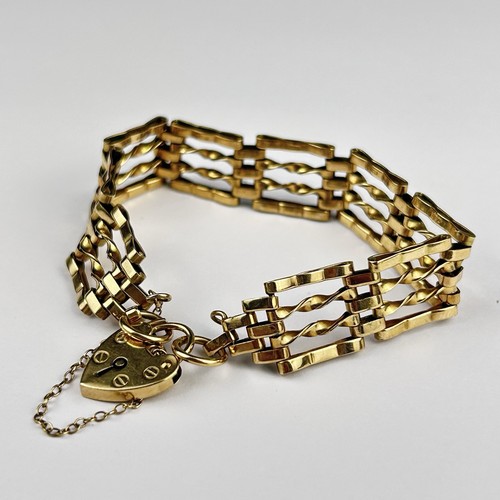 9ct gold vintage gate - gold,