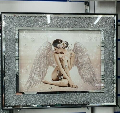 Sitting angel with white - sitting,