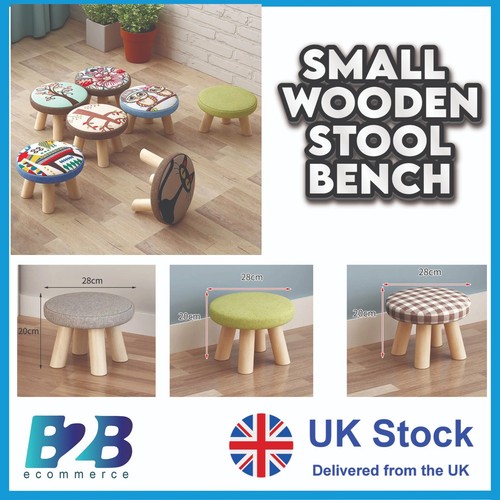Small wooden round - stool, kids