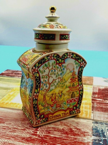 Vintage sadler tea caddy - tea, caddy/jar