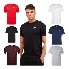 Nike Men's T-Shirt Cotton Crew Short Sleeved Casual Gym Tee Top Various Sizes